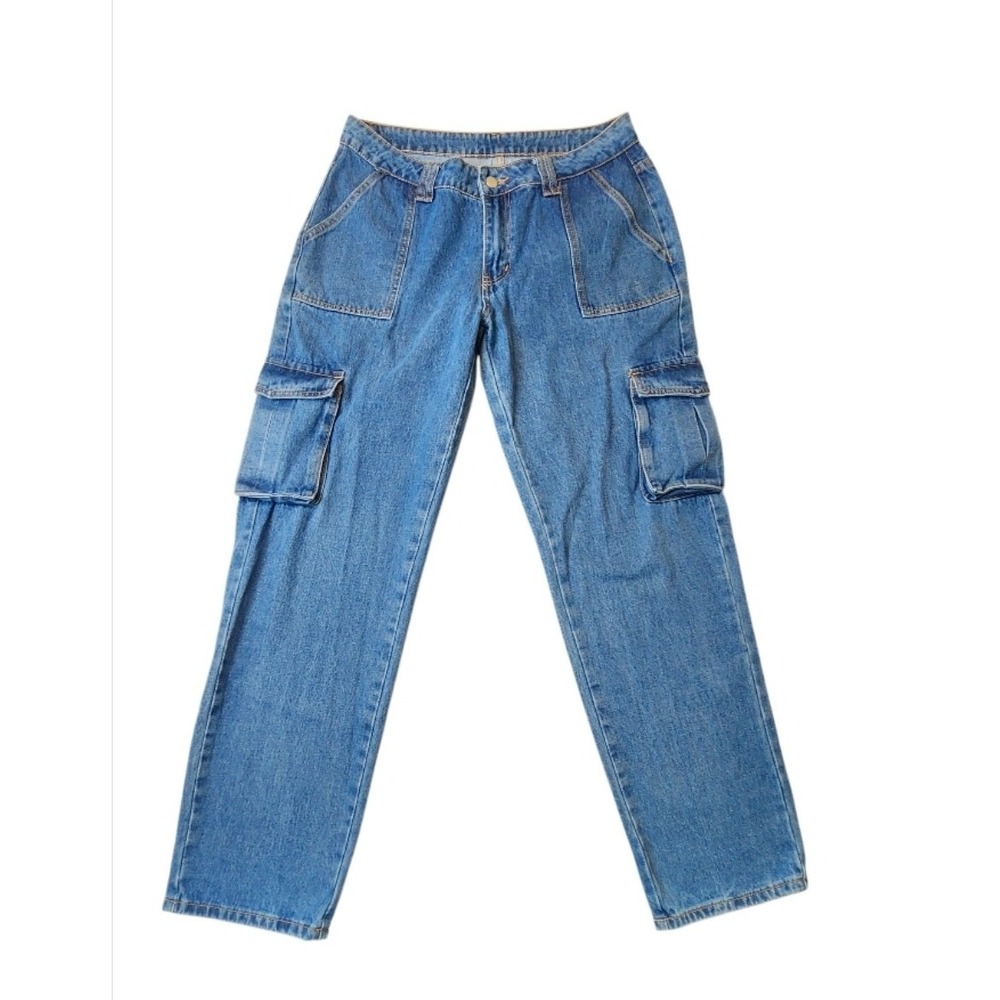 Shein Women's Jeans Wide Leg Cargo Pocket Size Large